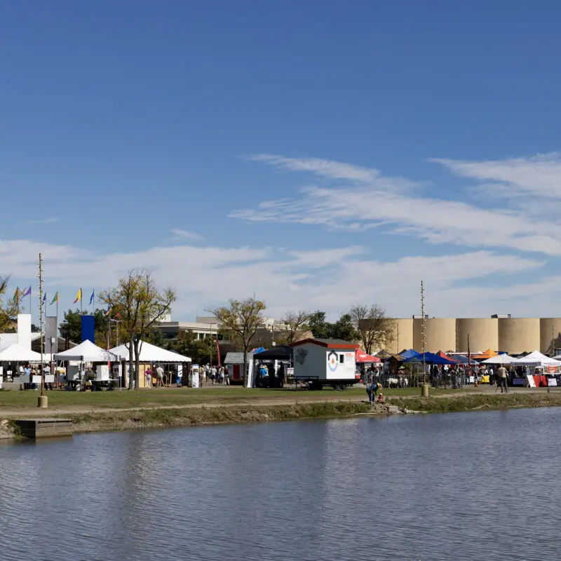 festival in the distance