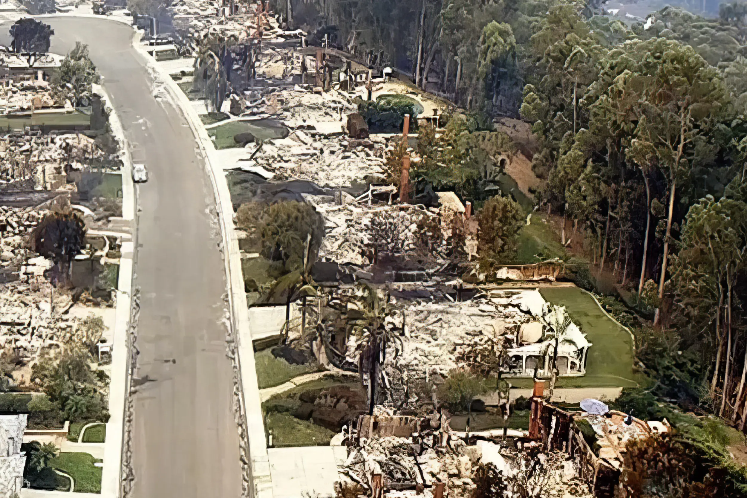 devastated area after a fire