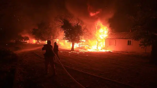 Lake County Wildfire Burns Whole Communities Overnight Saturday