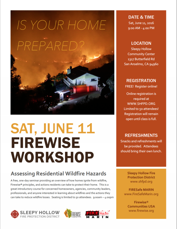 FREE Firewise Workshop: Saturday, June 11