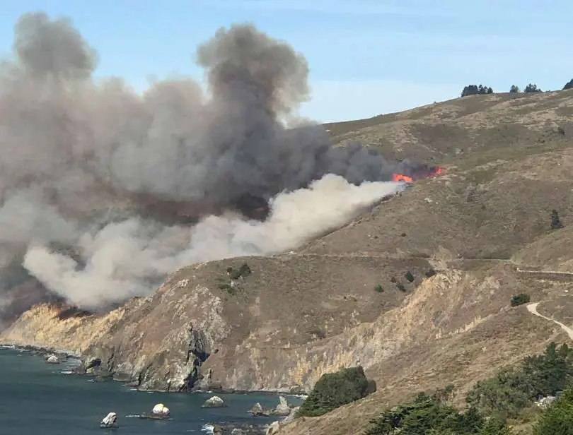 Muir Fire Burns 58 Acres in Marin Wednesday